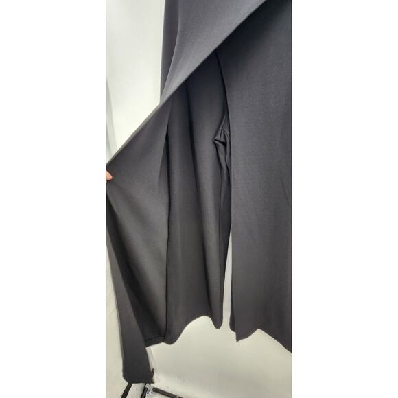 New NWT Adrianna Papell Knit Crepe‎ Drape Front Pants Black US Size 16 - Picture 5 of 10